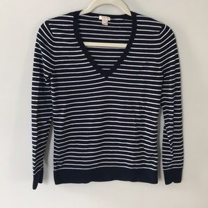 Navy Striped Spring Sweater